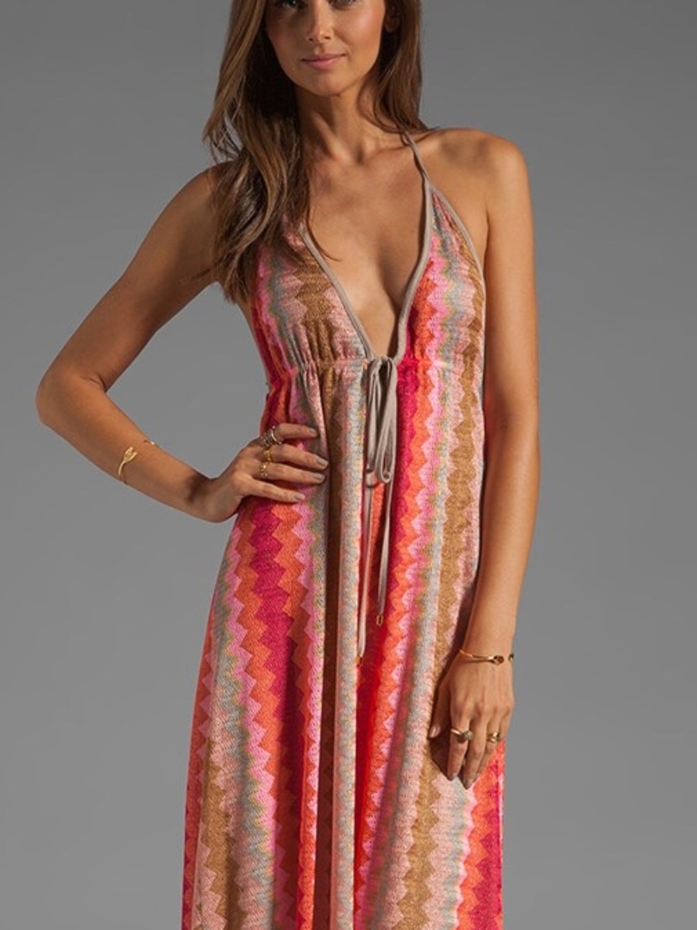 Karina Grimaldi St. Croix Zigzag Maxi Dress